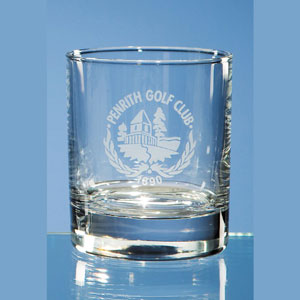 Whiskey glass engraved